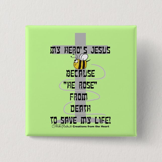 Chapa Cuadrada Jesús del héroe (Anverso)