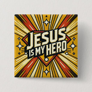 Chapa Cuadrada Jesús es mi héroe