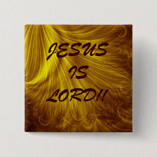 CHAPA CUADRADA ¡JESÚS ES SEÑOR!! … BOTONES RELIGIOSOS