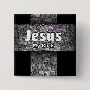 Chapa Cuadrada Jesús mi roca