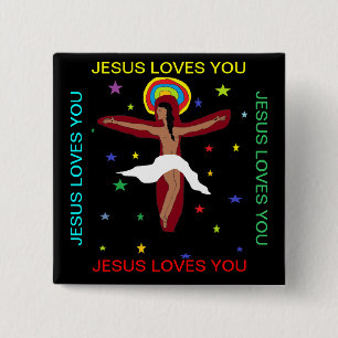 Chapa Cuadrada Jesús te ama