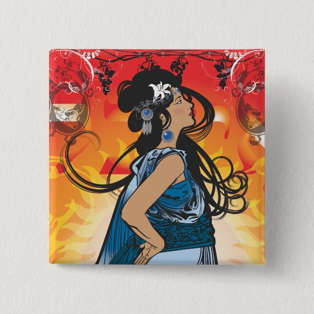 Chapa Cuadrada Jezabel (Anverso)