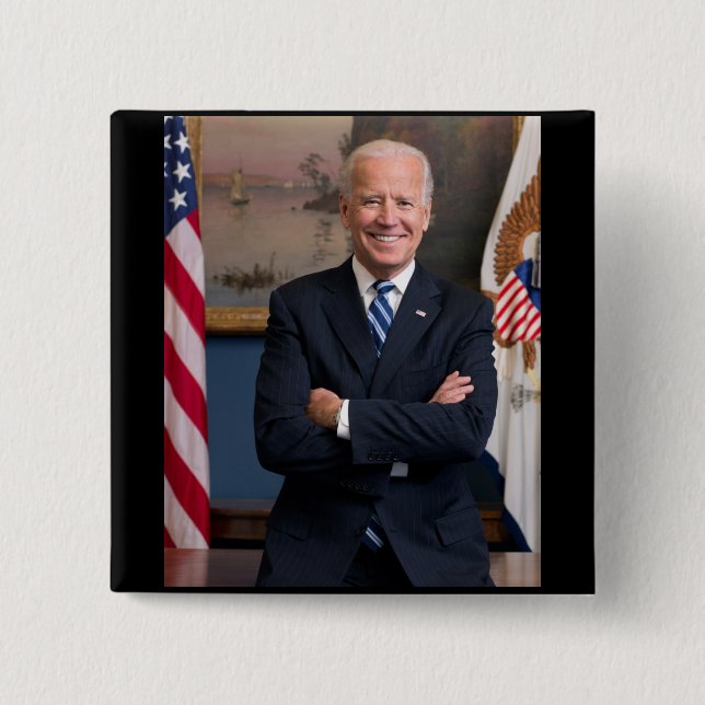 Chapa Cuadrada Joe Biden (Anverso)