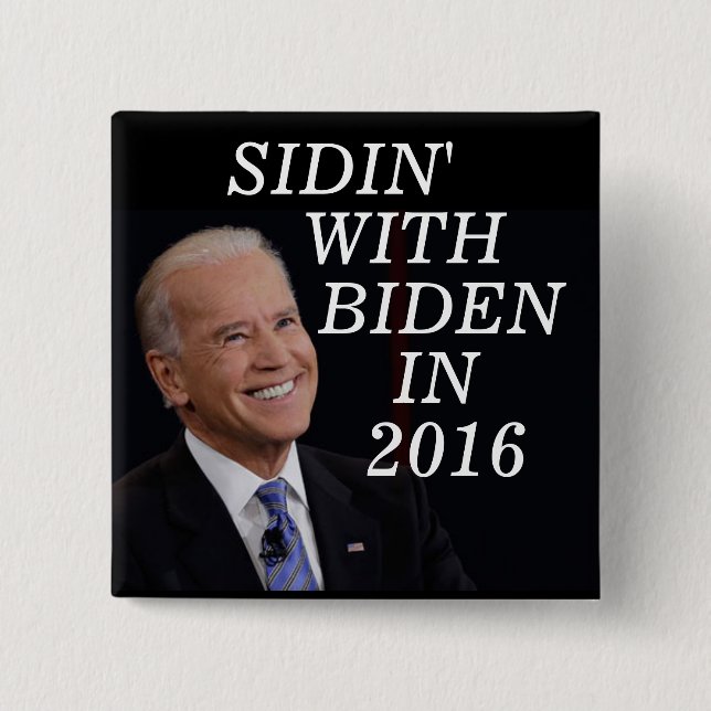 CHAPA CUADRADA JOE BIDEN 2016 (Anverso)