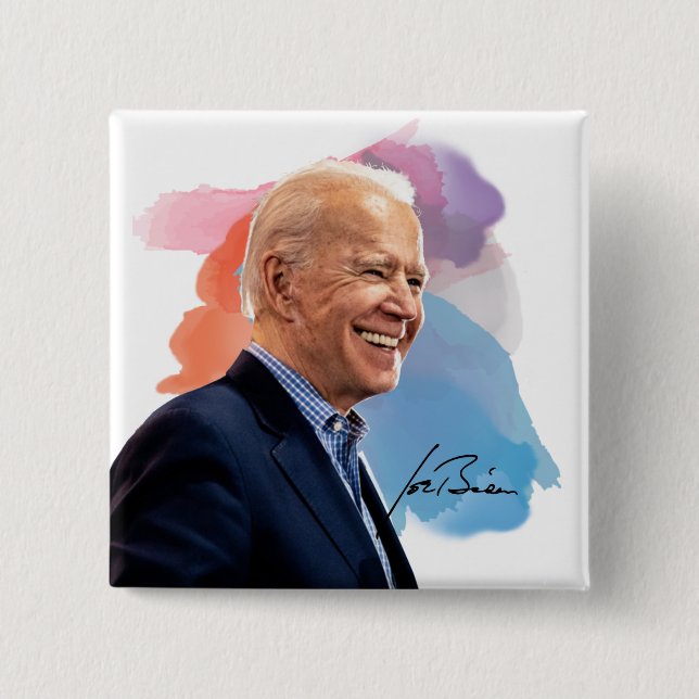 Chapa Cuadrada Joe Biden 2020 (Anverso)