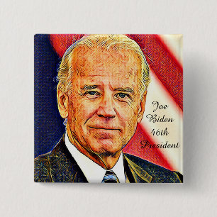 Chapa Cuadrada Joe Biden-46º Presidente_