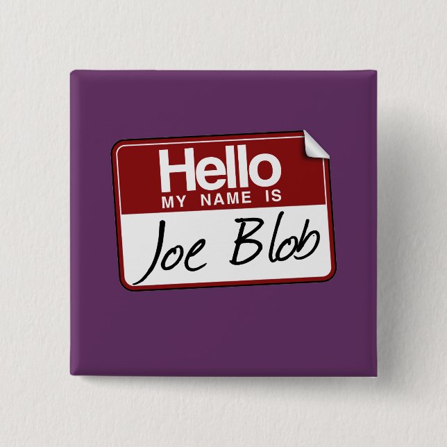 CHAPA CUADRADA JOE BLOB (Anverso)