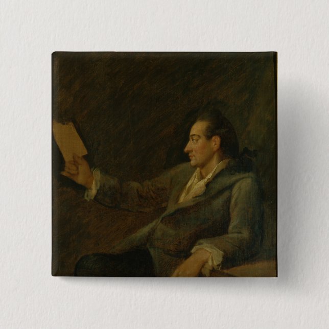 Chapa Cuadrada Johann Wolfgang von Goethe, 1775 (Anverso)