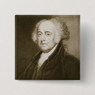 Chapa Cuadrada John Adams, 2do Presidente de los Estados Unidos