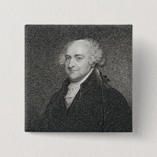 Chapa Cuadrada John Adams, grabado por James Barton Longacre (179