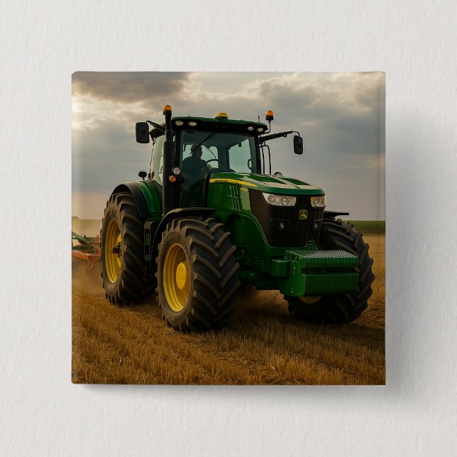 Chapa Cuadrada John Deere (Anverso)
