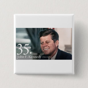 Chapa Cuadrada John F Kennedy