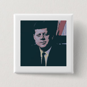 Chapa Cuadrada John F. Kennedy