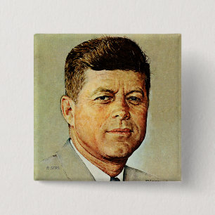 Chapa Cuadrada John F. Kennedy EN MEMORIAM 2