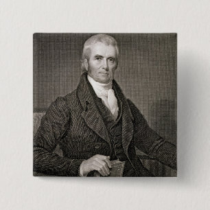 Chapa Cuadrada John Marshall (1755-1835), grabado por Asher Brown