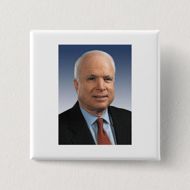 Chapa Cuadrada John McCain (Anverso)