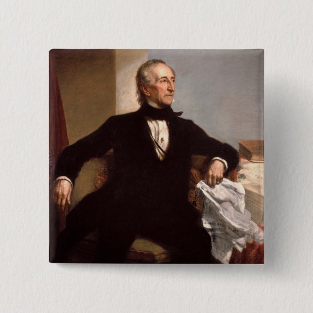 Chapa Cuadrada John Tyler (Anverso)