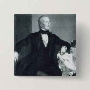 Chapa Cuadrada John Tyler, 10mo Presidente de los Estados Unidos