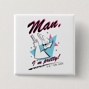 Chapa Cuadrada Johnny Bravo - Man I m Retro Graphic