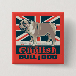 Chapa Cuadrada Jolly Good English Bulldog