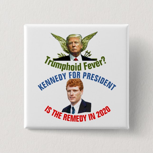 Chapa Cuadrada José Kennedy para el presidente 2020 (Anverso)