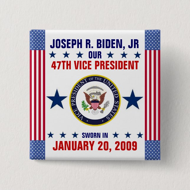 Chapa Cuadrada José R. Biden, JR (Anverso)