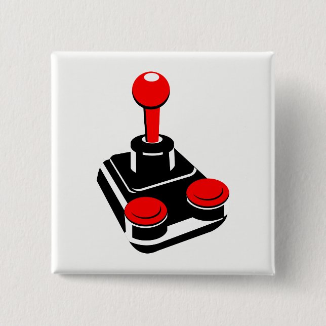 Chapa Cuadrada Joystick (Anverso)