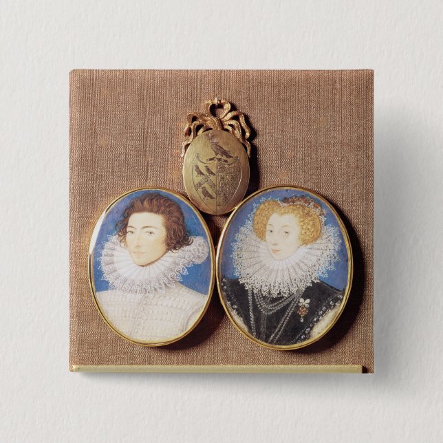 Chapa Cuadrada Juan Croker y su esposa Frances (Anverso)