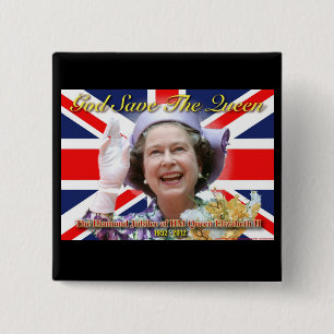 Chapa Cuadrada Jubileo de diamante del HM reina Elizabeth II