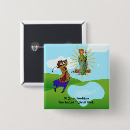 Chapa Cuadrada Jude Thaddeus y Golfer intrépida