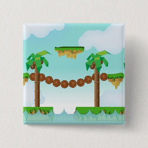 Chapa Cuadrada Juego de plataformas retro o clásico