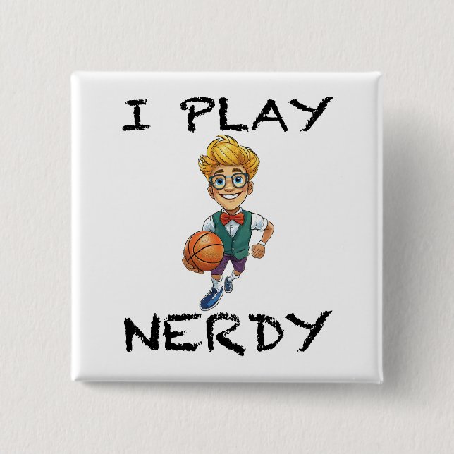 Chapa Cuadrada Juego Nerdy (Anverso)