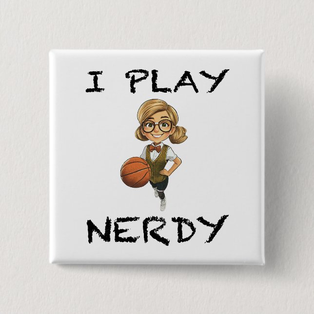 Chapa Cuadrada Juego Nerdy (Anverso)