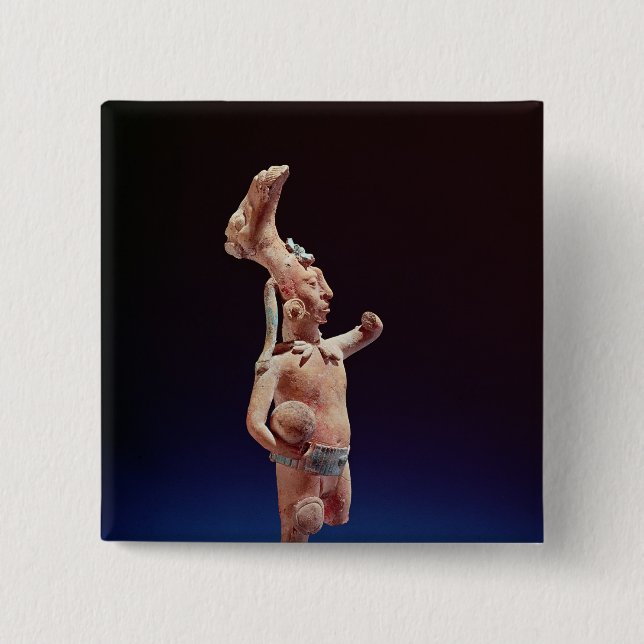 Chapa Cuadrada Jugador ceremonial, isla de Jaina, c.600 (Anverso)