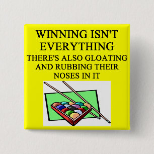 Chapa Cuadrada Jugador de billares de la PISCINA