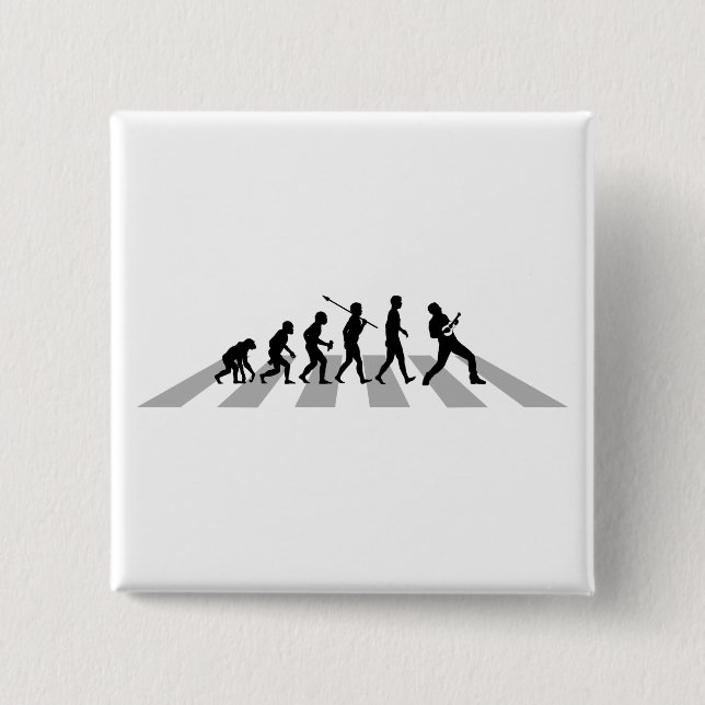 Chapa Cuadrada Jugador del Ukulele (Anverso)