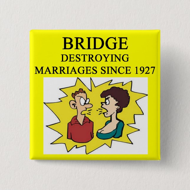 Chapa Cuadrada jugador duplicado del juego del puente (Anverso)