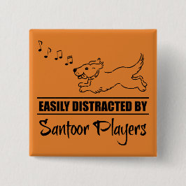 Chapa Cuadrada Jugadores de Santoor distran fácilmente a perro en