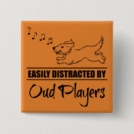 Chapa Cuadrada Jugadores del Orgullo Distraen fácilmente a Perro