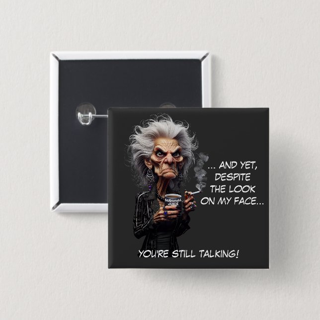 Chapa Cuadrada Jugo de supervivencia (Anverso y reverso)