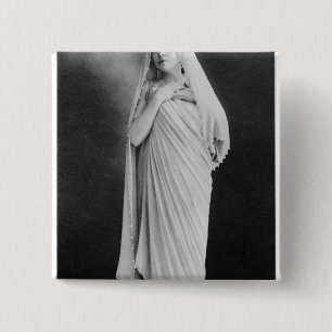 Chapa Cuadrada Julia Bartet en "Antigone" por Sophocles