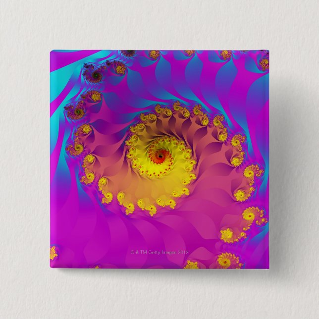 Chapa Cuadrada Julia Fractal 2 (Anverso)