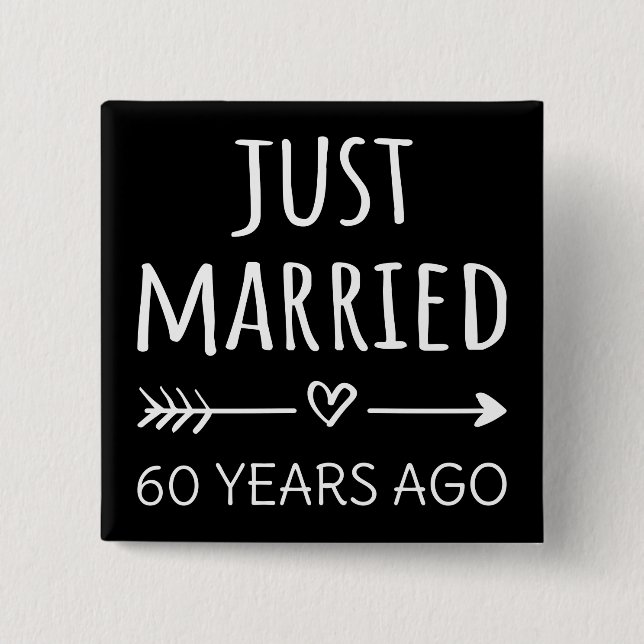Chapa Cuadrada  Just Married 60 Years Ago I (Anverso)