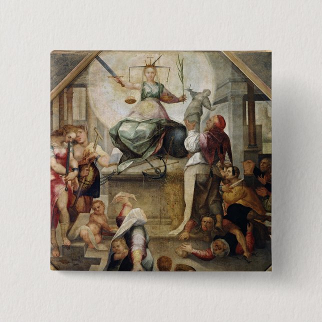 Chapa Cuadrada Justicia (Anverso)