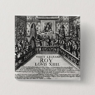 Chapa Cuadrada Justicia de administración de Louis XIV