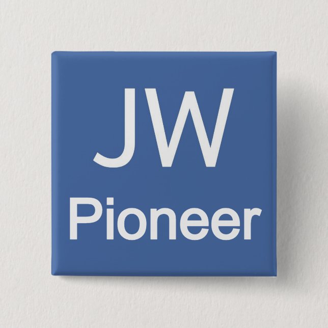 Chapa Cuadrada JW Pioneer (Anverso)