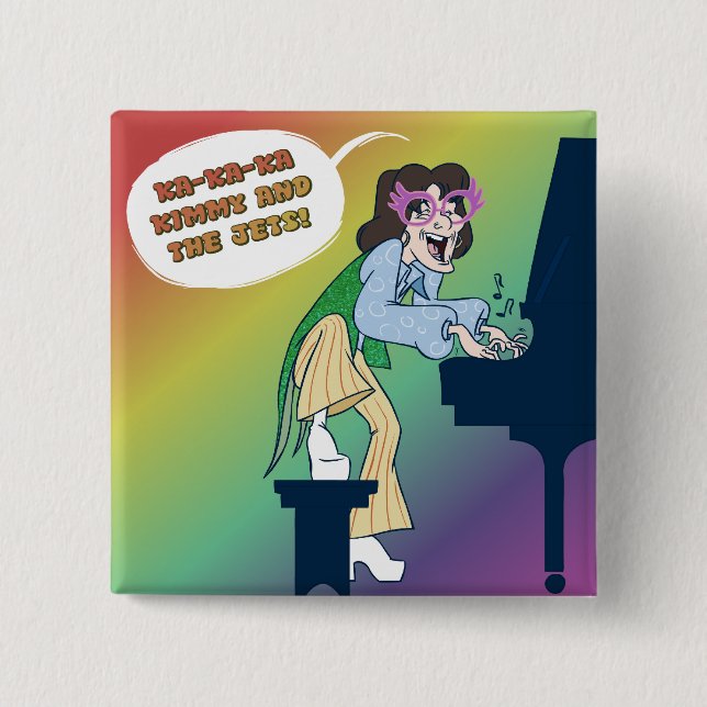 Chapa Cuadrada Ka Kimmy de ka de ka y los jets abotonan (Anverso)