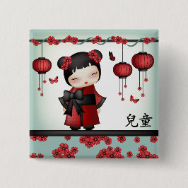 Chapa Cuadrada Kaiko el "niño" kokeshi