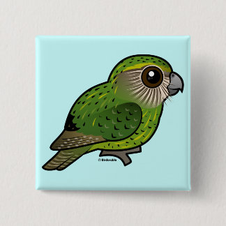 Chapa Cuadrada Kakapo de Birdorable