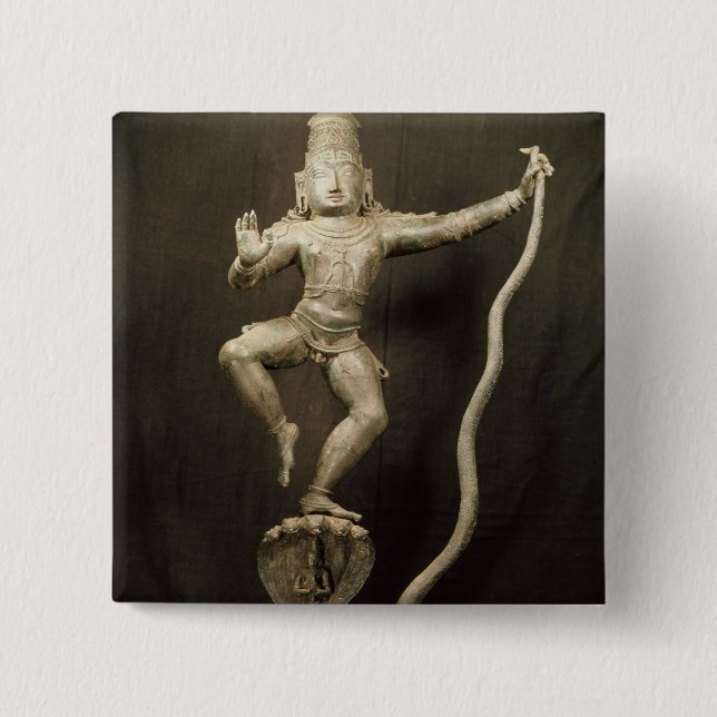 Chapa Cuadrada Kaliya Krishna (Anverso)